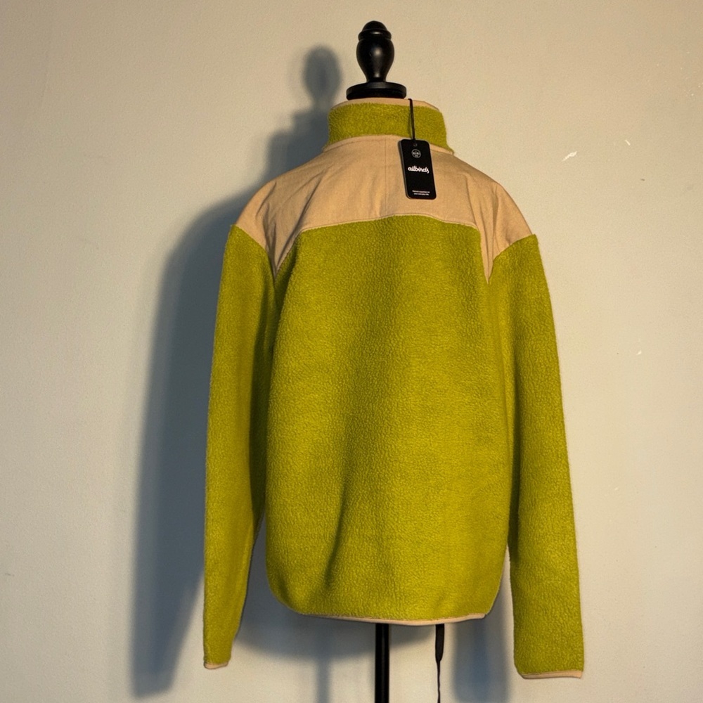 Allbirds Green and Tan Women's Turtleneck Sweater - Picture 7 of 9